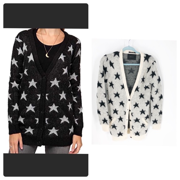 Scotch & Soda Sweaters - Scotch & Soda Madison Scotch Mohair Star Cardigan S